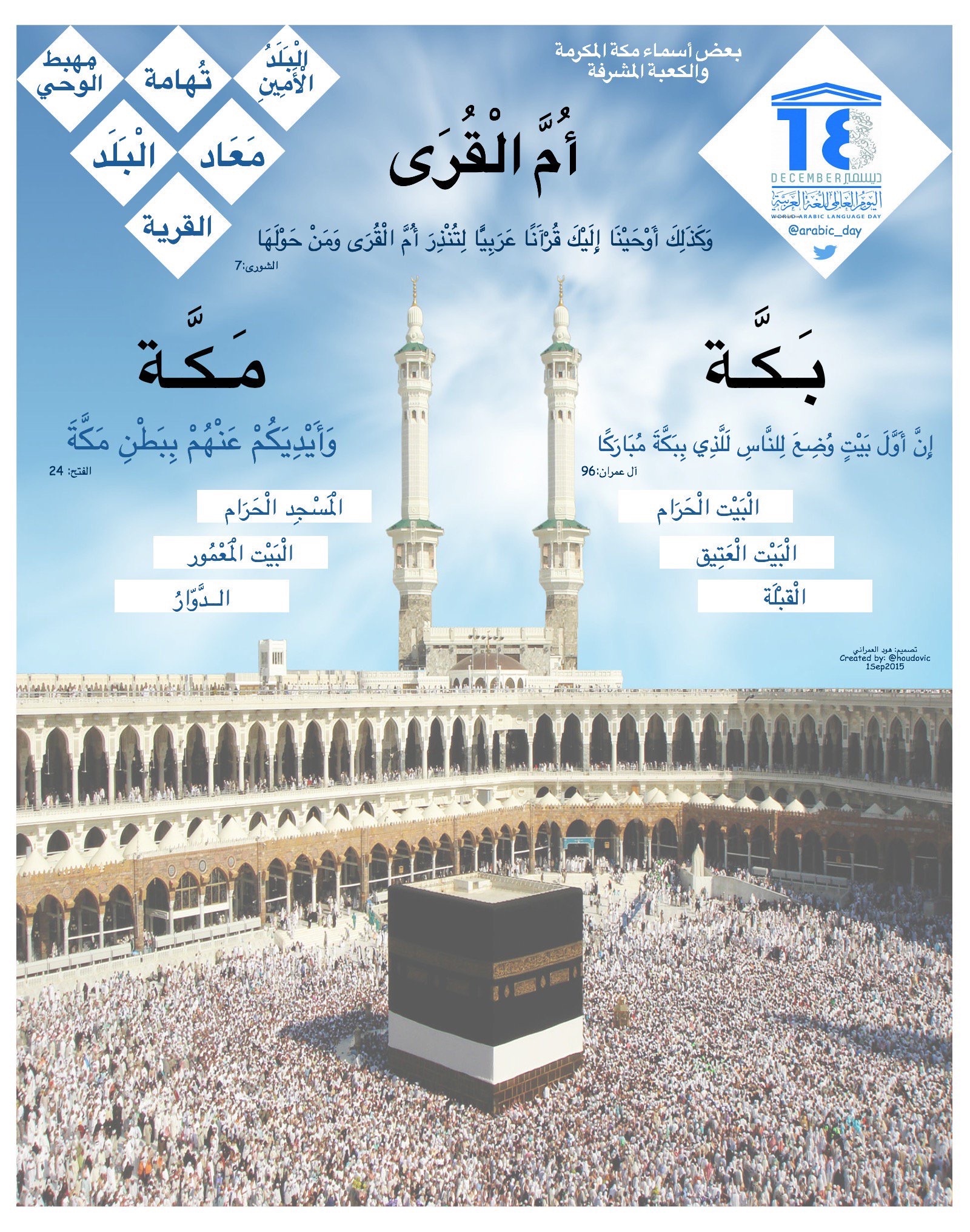 بعض أسماء مكّة